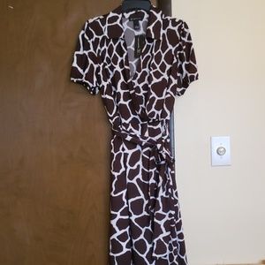 Animal print dress.